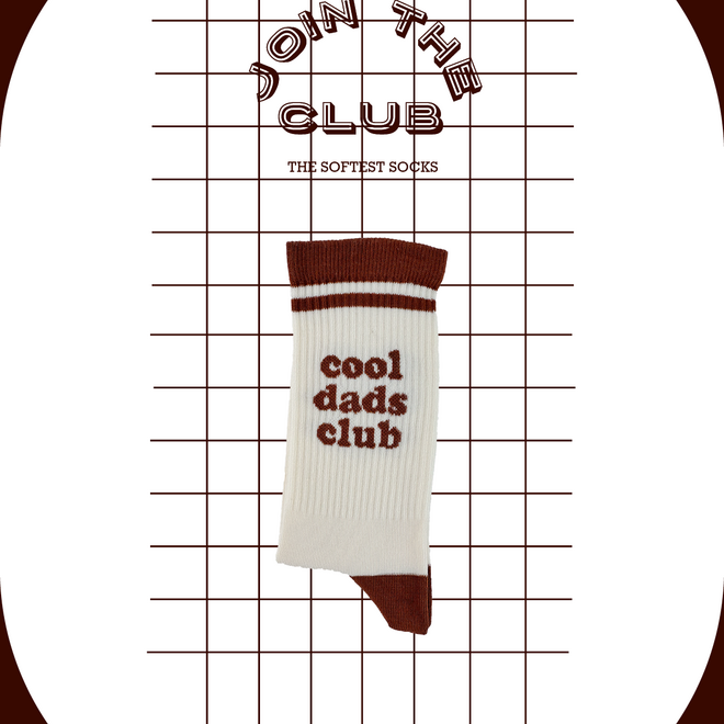 Join The Club - Soft socks 'Cool dad club' brown 37-41