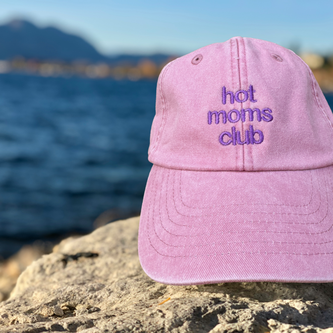 Join The Club - Cap 'Hot moms club' pink