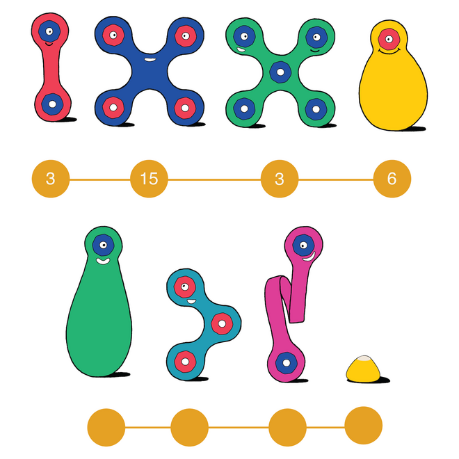 Clixo - Super Rainbow Pack - Set van 60