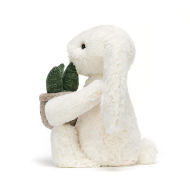 Jellycat - Cream Bunny with Plant