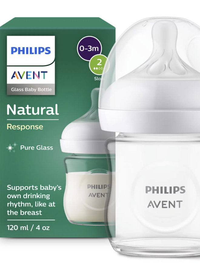 Avent Natural 3.0 zuigfles 120 ml Glas