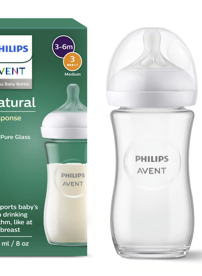 Avent Natural 3.0 zuigfles 240 ml Glas