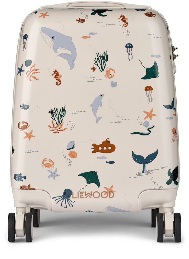Liewood - Norelle Hardcase Suitcase Sea creature