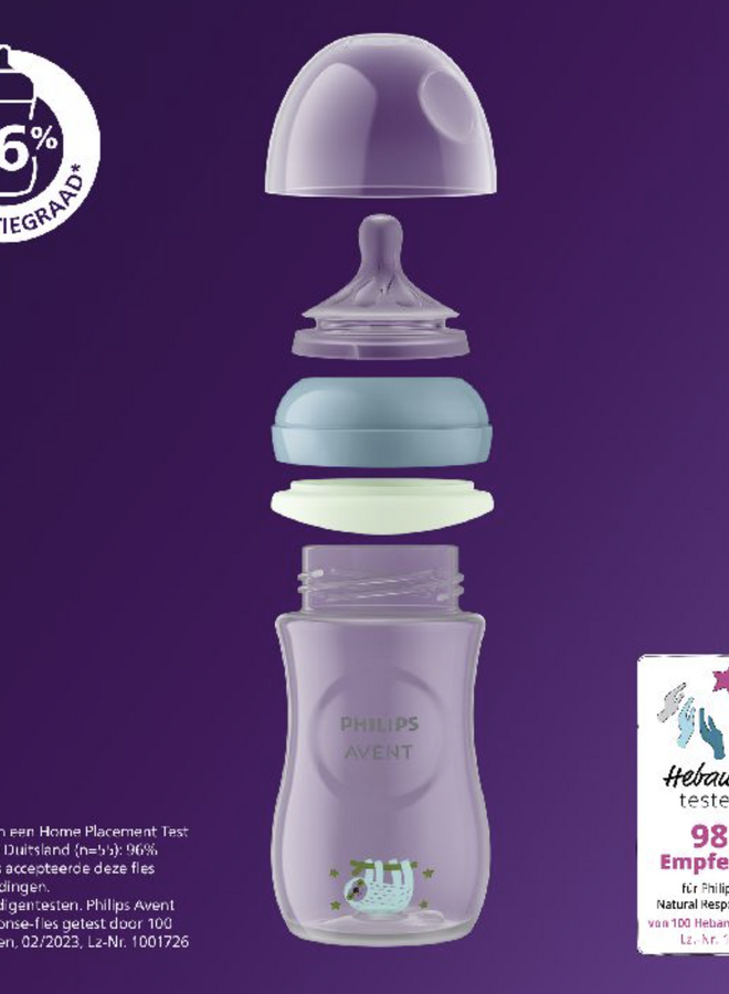 Avent - Natural 3.0 zuigfles 260 ml nighttime