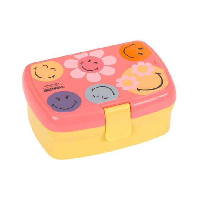 Lässig Lunchbox Smiley World dusty rose