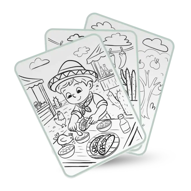 Kidydraw  Food around the world