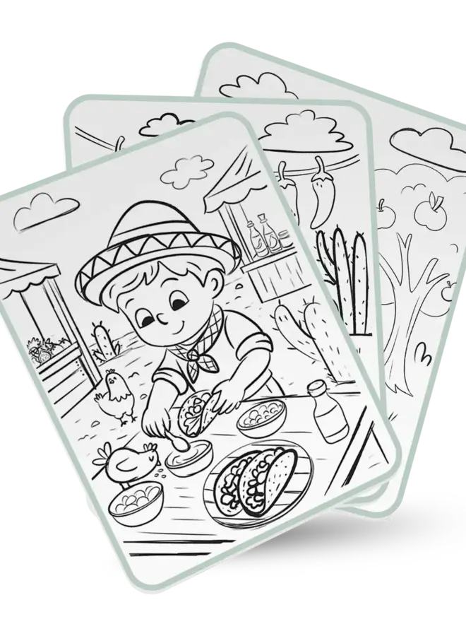 Kidydraw  Food around the world