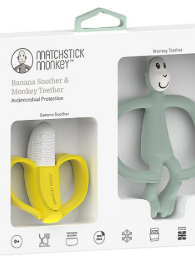 Matchstick Monkey Starter Set Banaan & Muntgroen