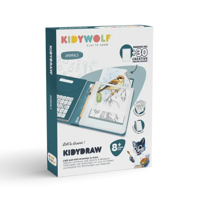 KIDYDRAW PAD Verlichte tekentafel Animals