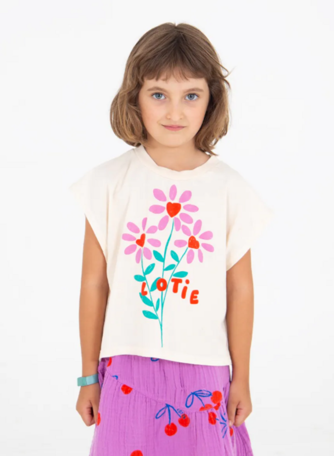 Lötiekids - Mid length muslin skirt Magenta