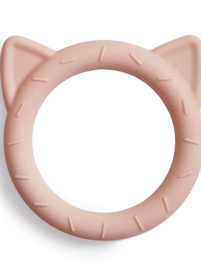 Mushie - Teether cat Blush