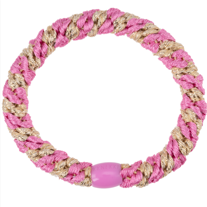 KKNEKKI Bubbelgum-beige glitter stripe