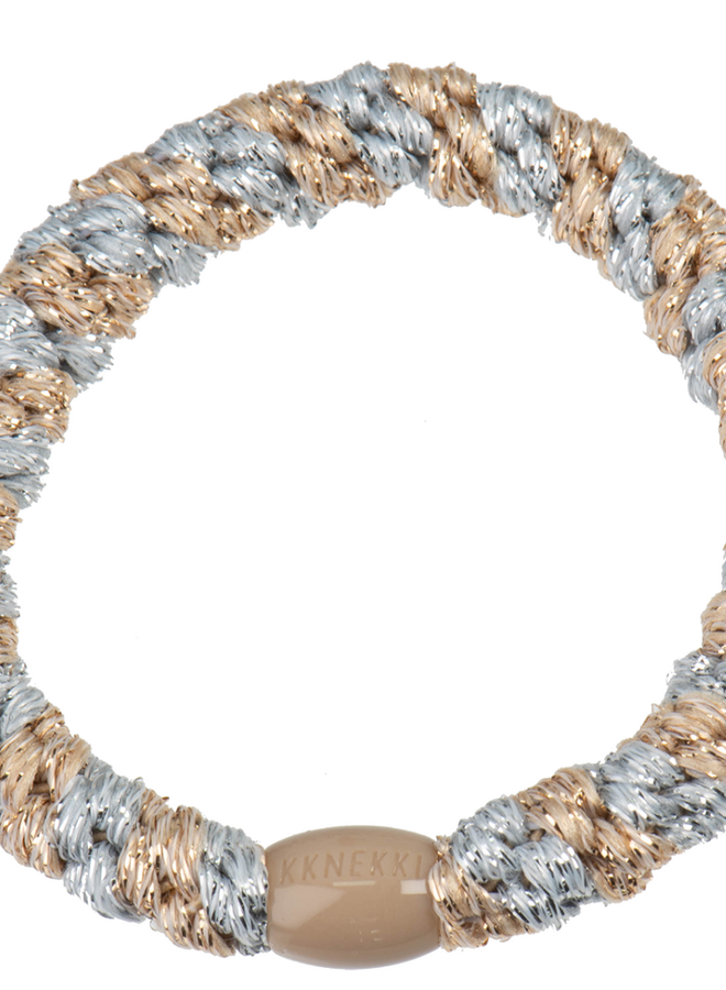 KKNEKKI Silver - Beige glitter stripe