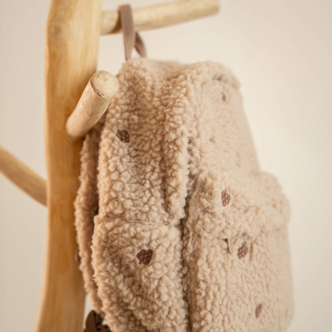 Little Dutch - Teddy Backpack Taupe