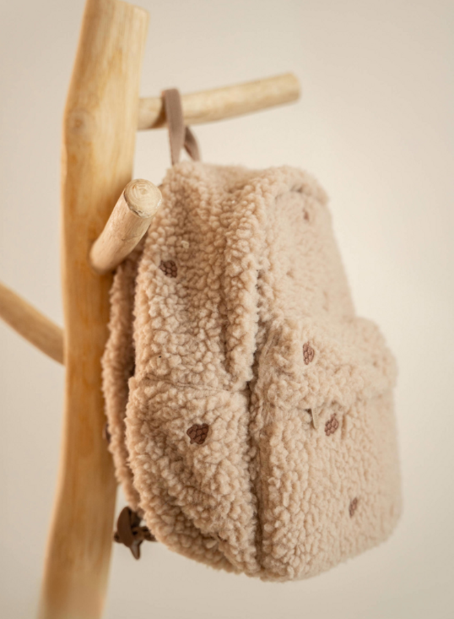 Little Dutch - Teddy Backpack Taupe