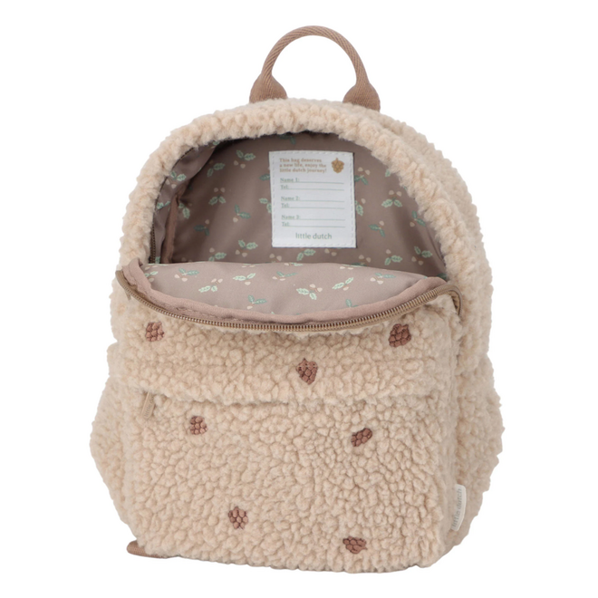 Little Dutch - Teddy Backpack Taupe