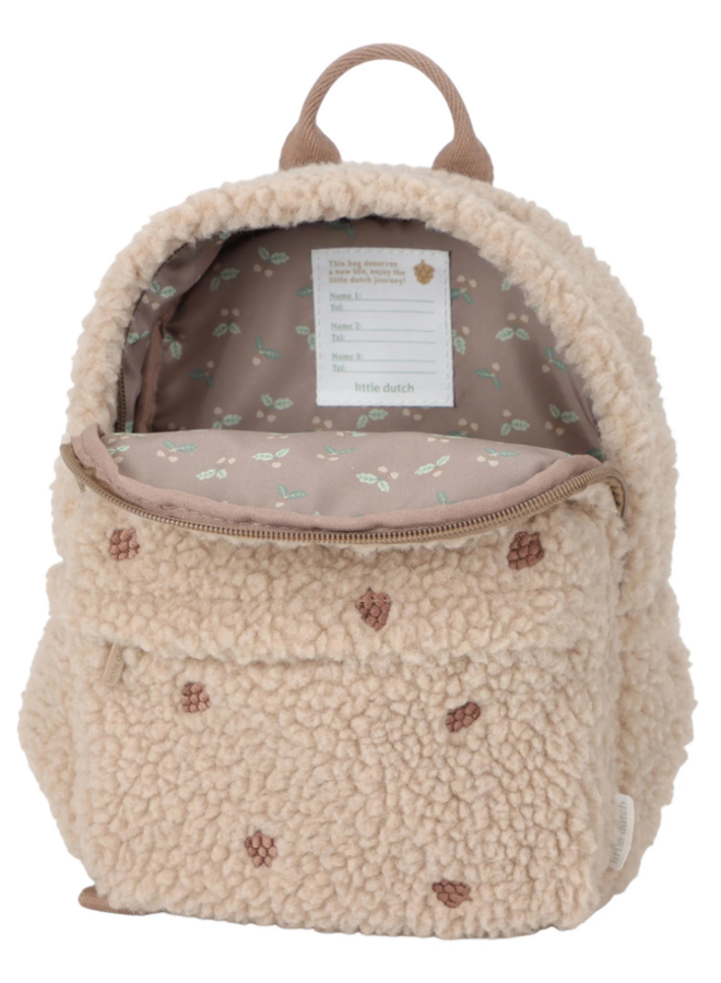 Little Dutch - Teddy Backpack Taupe