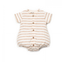 Play Up - Striped rib flamé jumpsuit POT