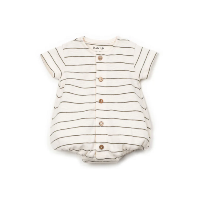 Play Up - Striped rib flamé jumpsuit Pot