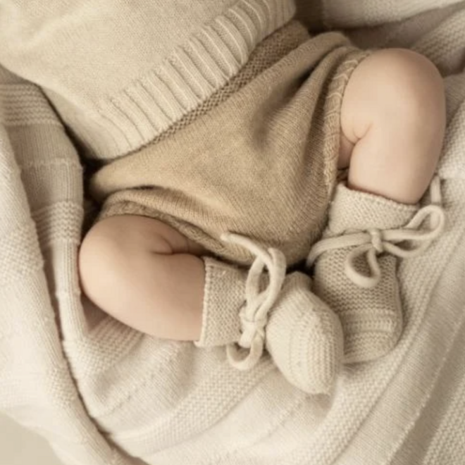 HVID - Booties - Cream (0-9 months)