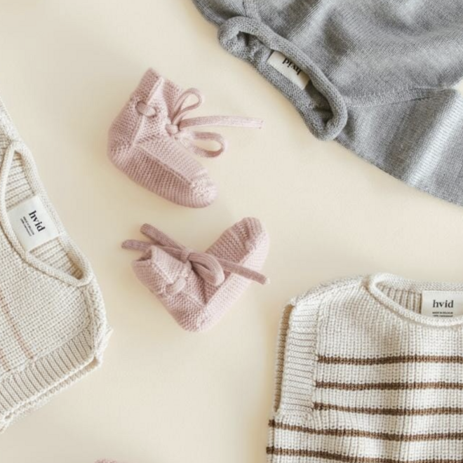 HVID - Booties - Powder (0-9 months)