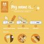 Legami My name is  - Set of 66  adhesive labels Teddy bear