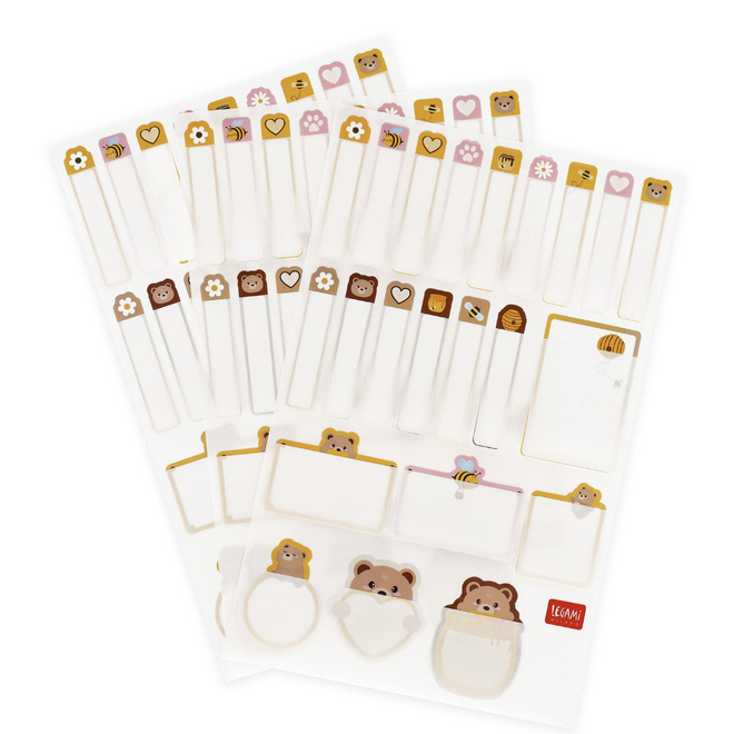 Legami My name is  - Set of 66  adhesive labels Teddy bear