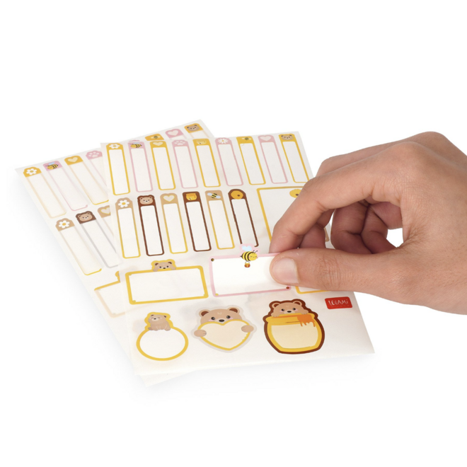 Legami My name is  - Set of 66  adhesive labels Teddy bear