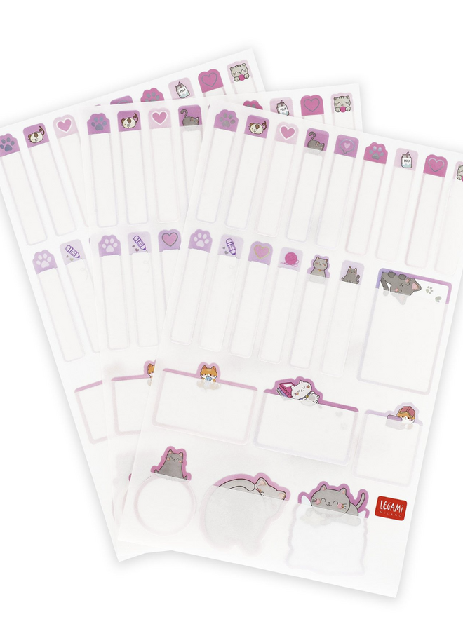 Legami My name is - Set of 66 adhesive labels Kitty