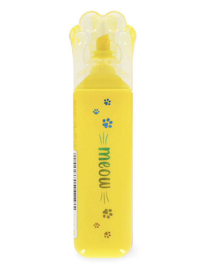 Legami Meow highlighter Kitty Yellow