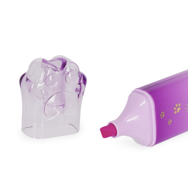 Legami Meow highlighter Kitty Violet