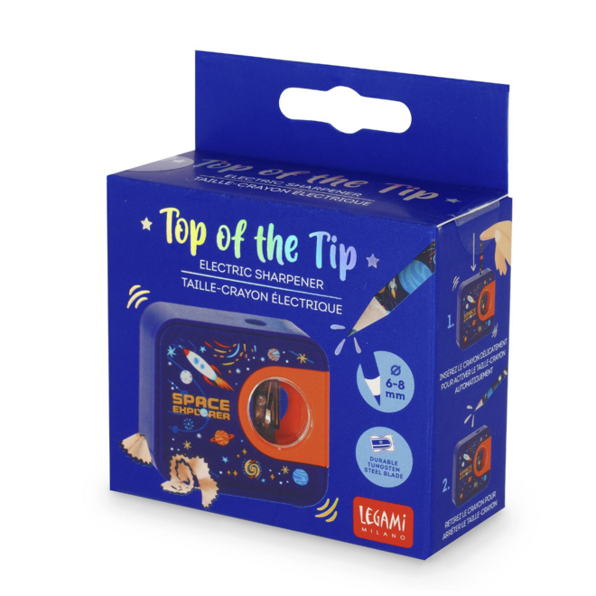 Legami - Top of the tip Electric pencil sharpener Space