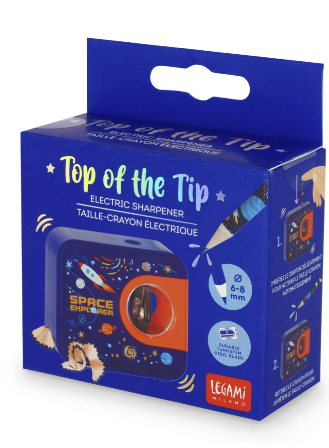 Legami - Top of the tip Electric pencil sharpener Space
