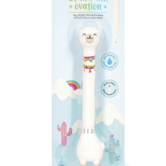 Legami -  Stand ink Ovation - Ballpoint pen with base Lama