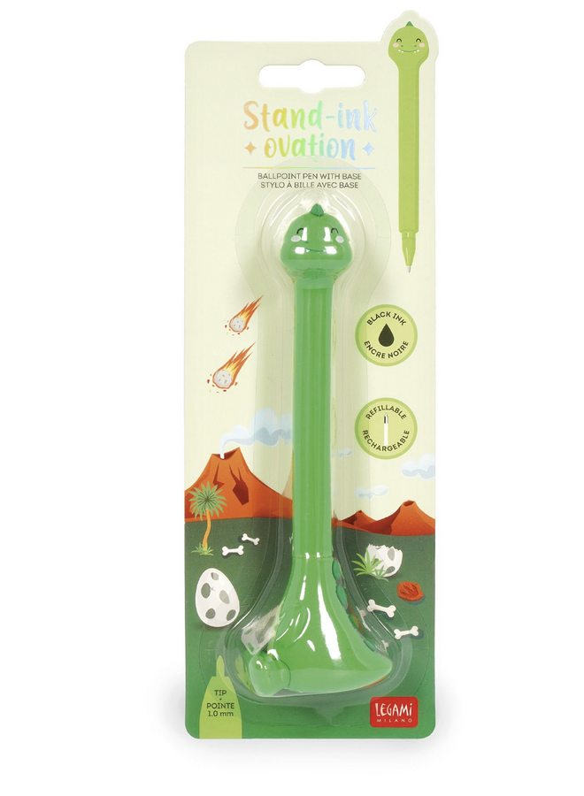 Legami - Stand ink Ovation - Ballpoint pen with base Dino