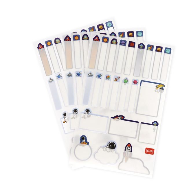 Legami My name is - Set of 66 adhesive labels Space