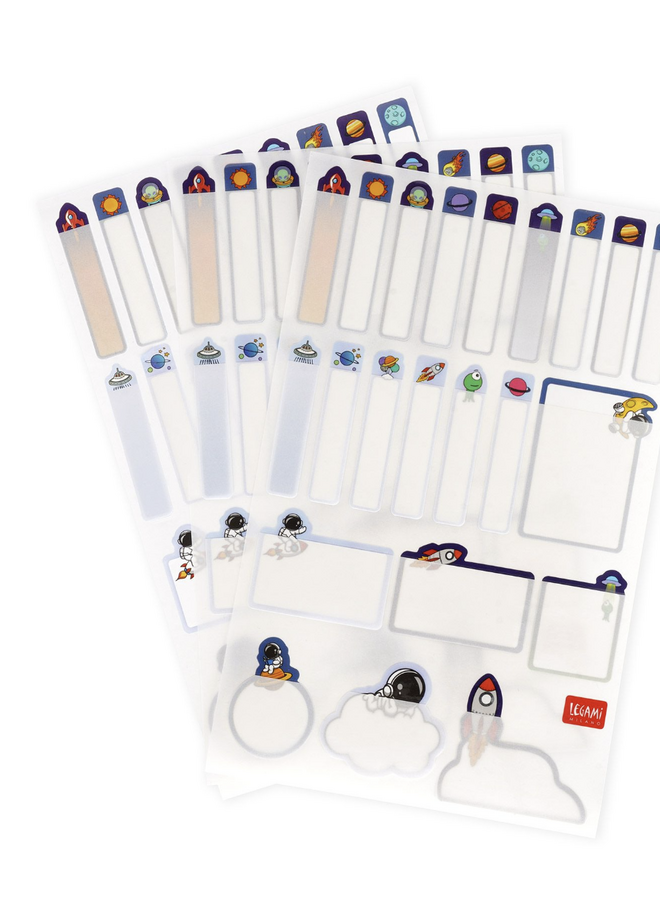 Legami My name is - Set of 66 adhesive labels Space