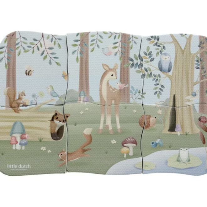 Little Dutch -  Bath foam puzzle - Forest  Friends