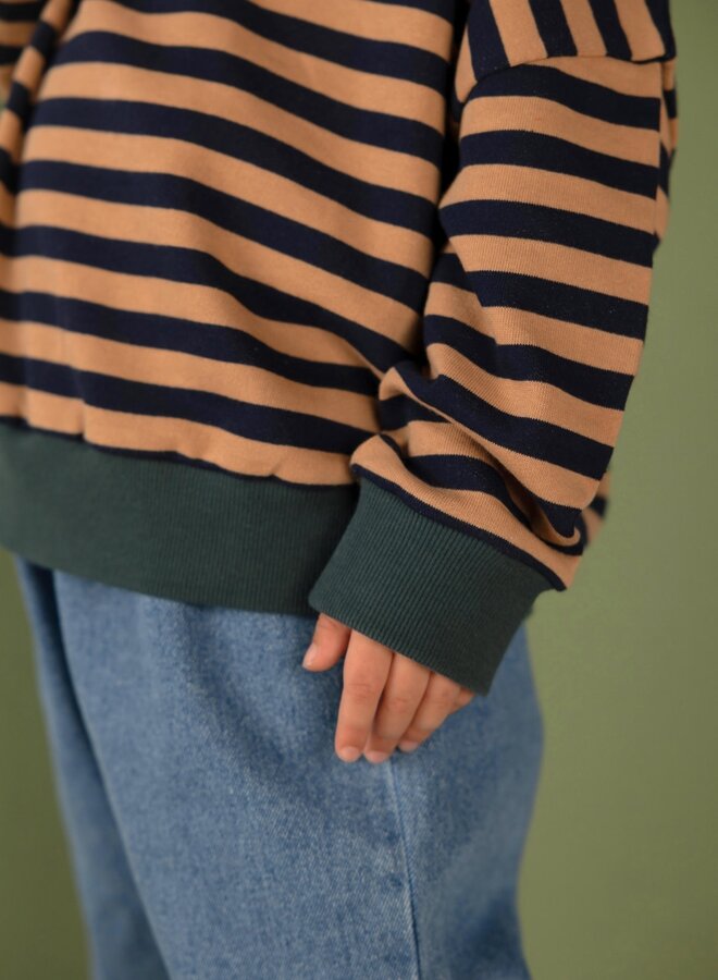 Nixnut - Rel sweater Navy stripe