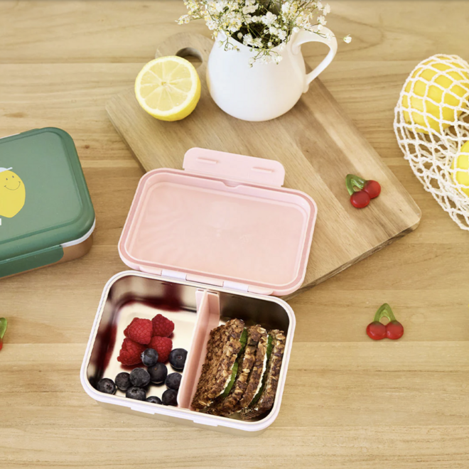 Lässig - Lunchbox Stainless Steel Happy Fruits  Cherry