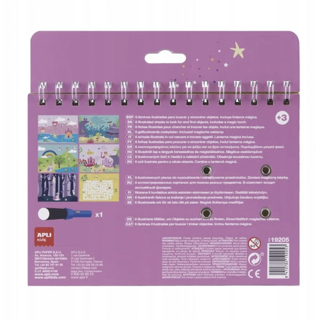 APLI - Boek Zoek & Vind Magic World 6 stuks