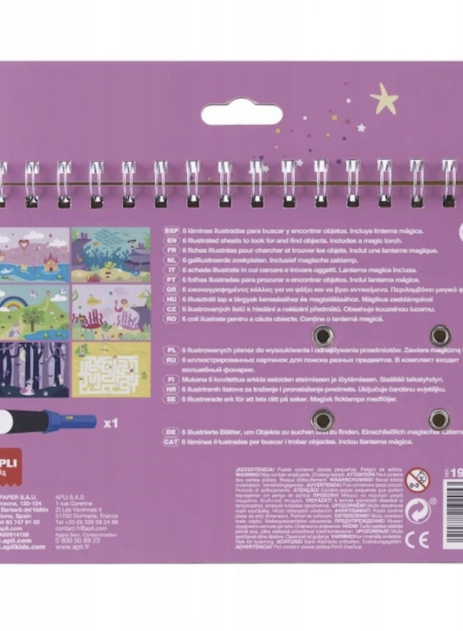 APLI - Boek Zoek & Vind Magic World 6 stuks