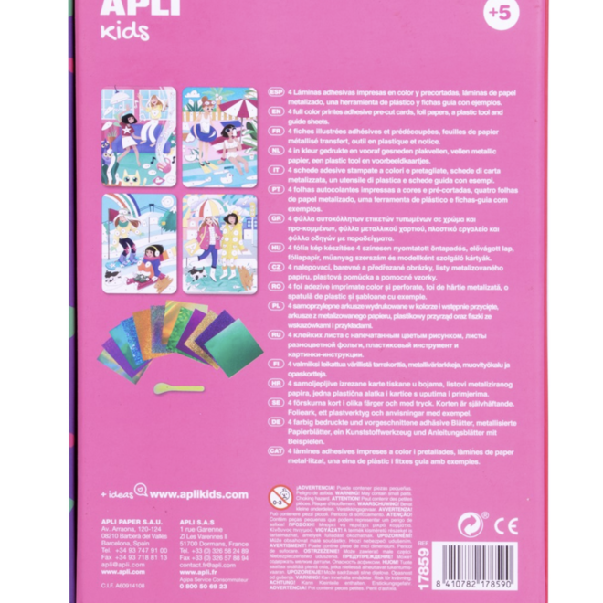 APLI - Set Mode Metallic Transfer 4 stuks
