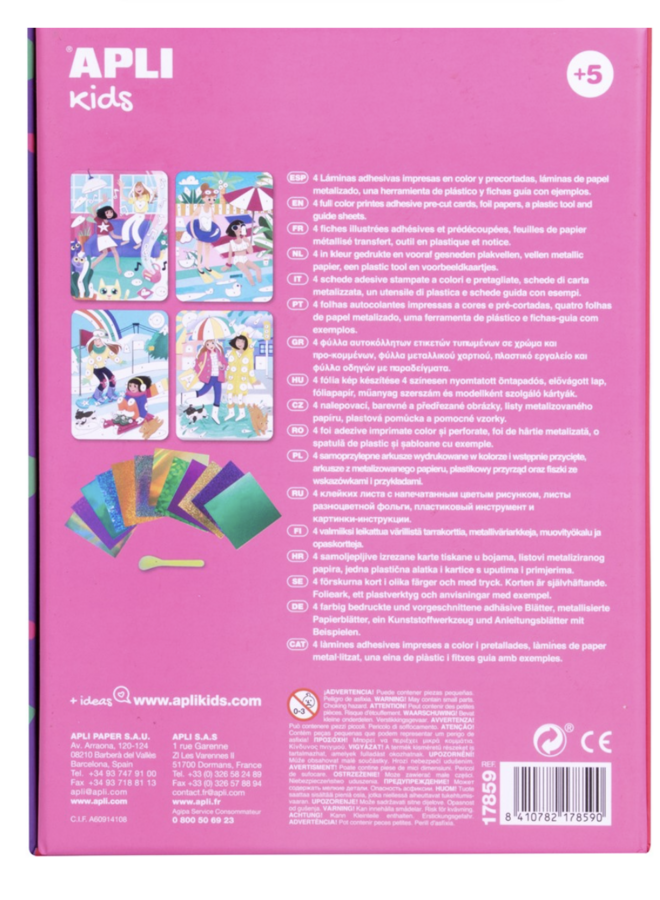 APLI - Set Mode Metallic Transfer 4 stuks