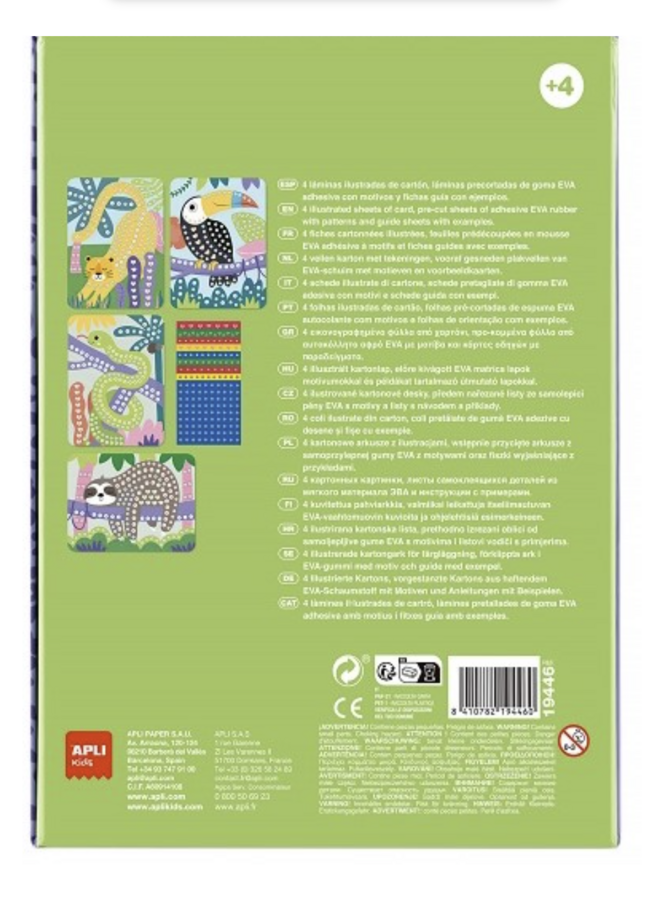 APLI - Set Mozaiek Bedrukte Jungle