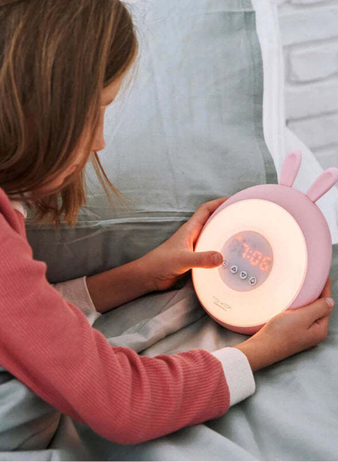 Rabbit & Friends - Rabbit Wake Up Lamp with Alarm Clock Pink