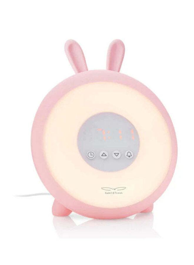 Rabbit & Friends - Rabbit Wake Up Lamp with Alarm Clock Pink