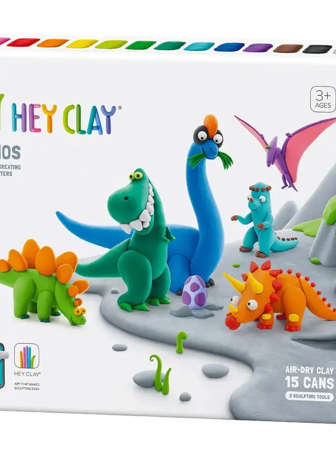 Hey clay - Dinos (15 cans)