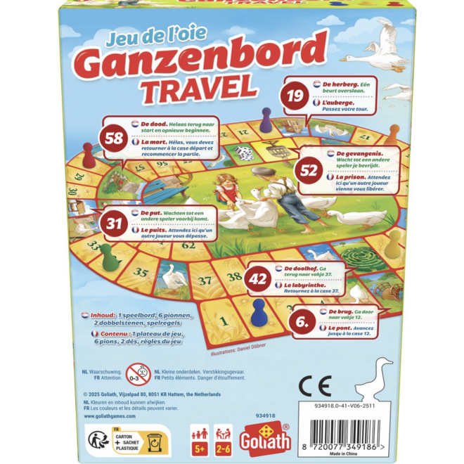 Goliath - Ganzenbord Travel (NL/FR)