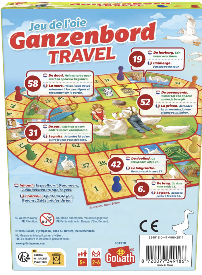 Goliath - Ganzenbord Travel (NL/FR)